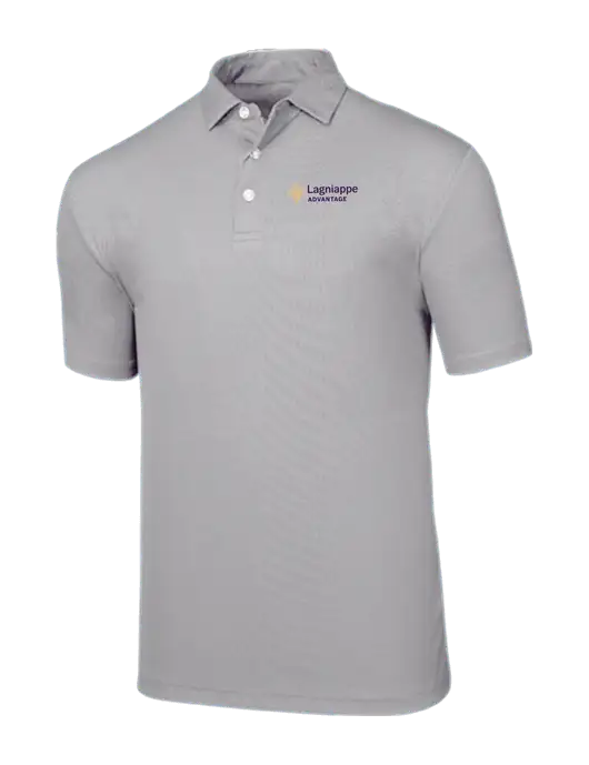 Callaway Birdseye Light Grey Polo w/Lagniappe Advantages Logo