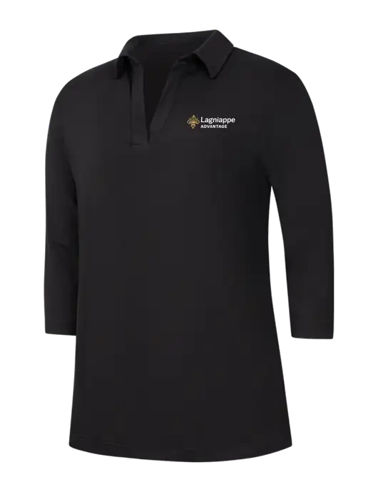 Womens Black Luxe Knit Tunic w/Lagniappe Advantages Logo