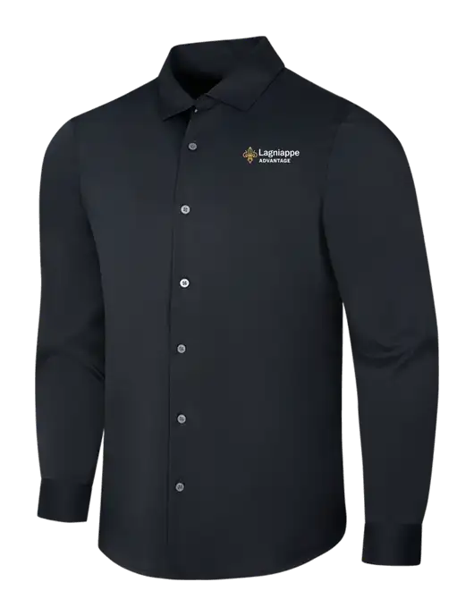 Black City Stretch Shirt w/Lagniappe Advantages Logo