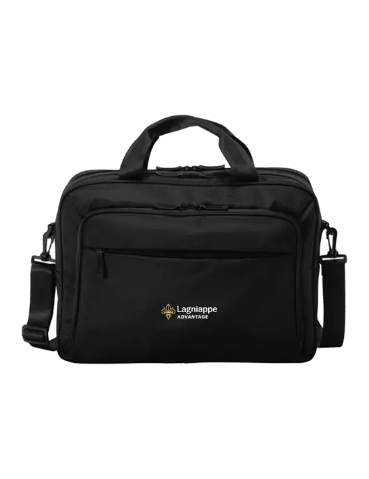Travel Exec Black Laptop Briefcase w/Lagniappe Advantages Logo