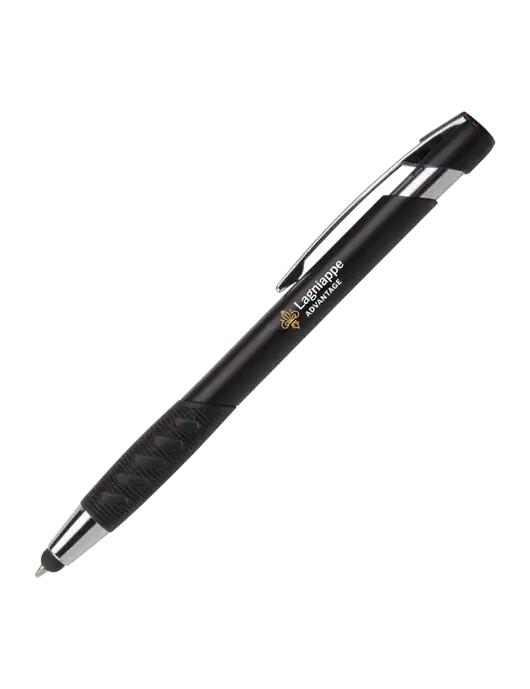Alize Black Stylus Black Ink Pen w/Lagniappe Advantages Logo