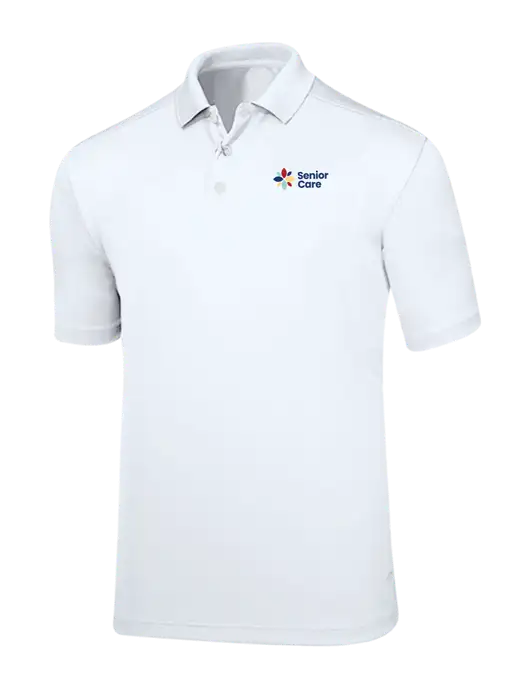 Callaway Core Bright White Performance Polo w/NHC Senior Care Logo