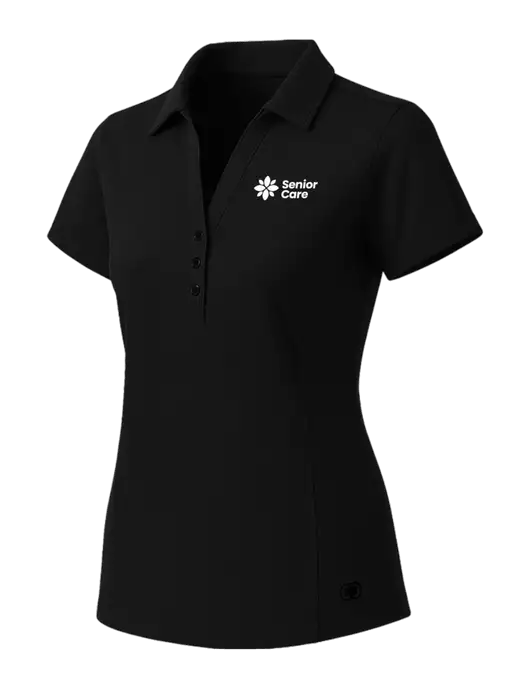 OGIO Womens Blacktop ONYX Polo w/NHC Senior Care Logo