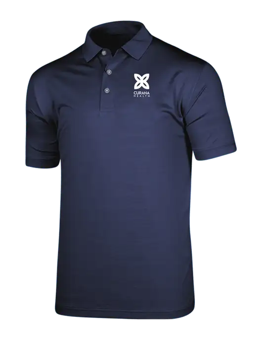 Callaway Vibrant Navy Ventilated Polo w/Curana Health Logo
