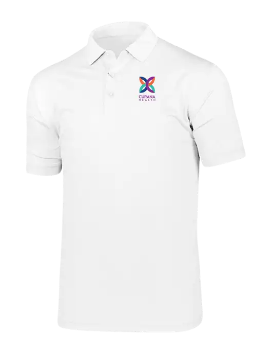 Callaway Vibrant Bright White Ventilated Polo w/Curana Health Logo