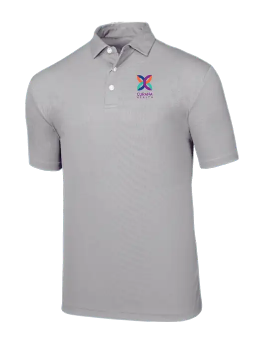 Callaway Birdseye Light Grey Polo w/Curana Health Logo