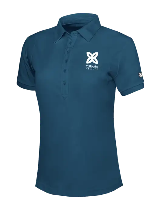 OGIO Womens Light Navy Jewel Polo w/Curana Health Logo