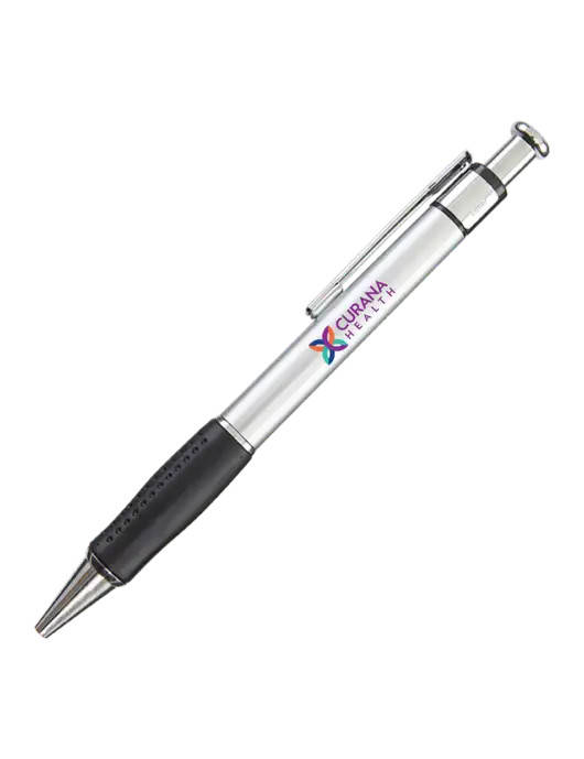 Malta Silver Pen - Black Ink w/Curana Health Logo