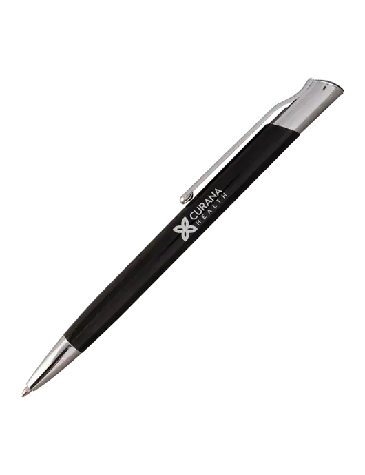 San Malo Black Pen - Black Ink w/Curana Health Logo