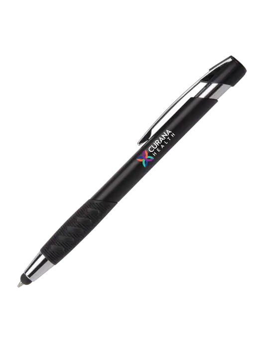 Alize Black Stylus Black Ink Pen w/Curana Health Logo