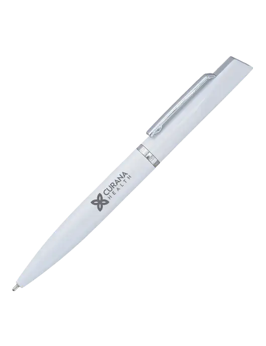 Santos White Pen - Black Ink w/Curana Health Logo
