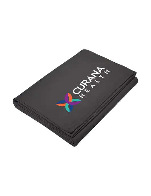 Core Charcoal Fleece Sweatshirt Blanket w/Curana Health Logo