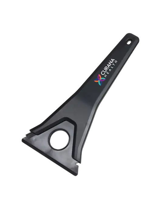 TriBlade Black Windshield Scraper w/Curana Health Logo