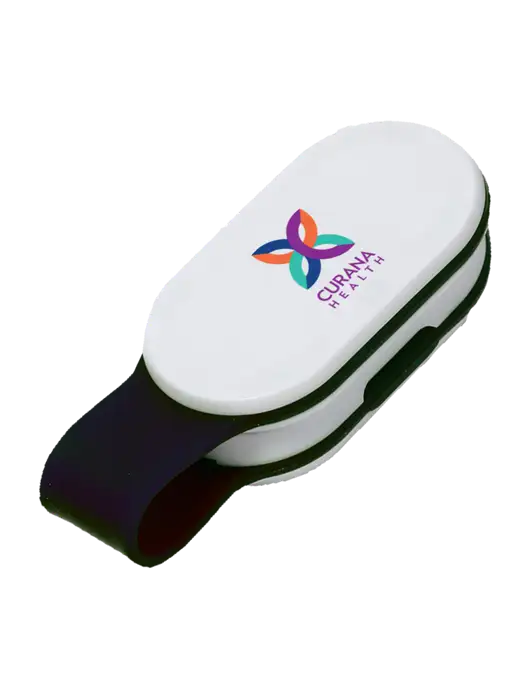 Magna Clip Black Personal Safety Light w/Curana Health Logo