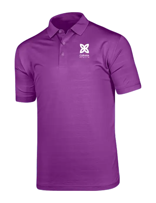 Callaway Vibrant Purple Ventilated Polo w/Curana Health Logo