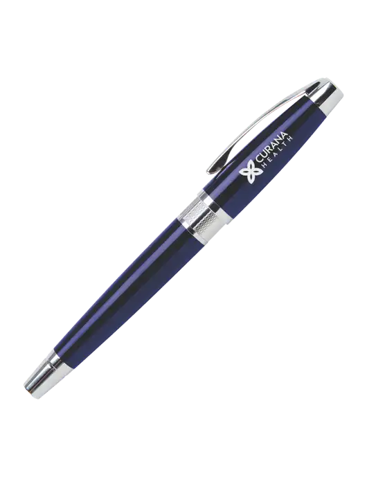 Masscotti Navy Rollerball Pen - Black Ink w/Curana Health Logo