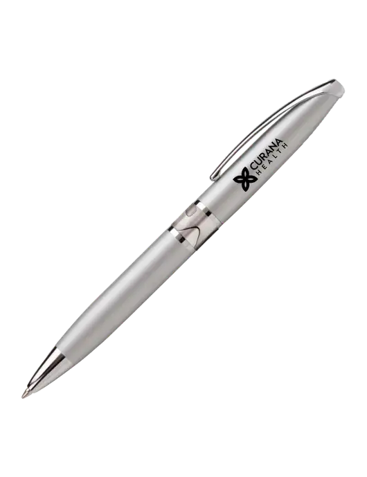 Illusion Silver Pen - Black Ink w/Curana Health Logo