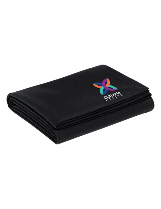 Recycled Black Blanket w/Curana Health Logo