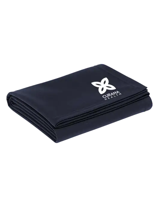Recycled True Navy Blanket w/Curana Health Logo
