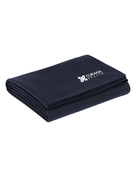 Recycled True Navy Blanket w/Curana Health Logo