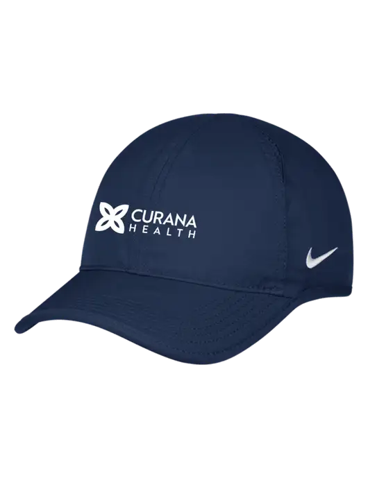 Nike Navy Featherlight Cap w/Curana Health Logo