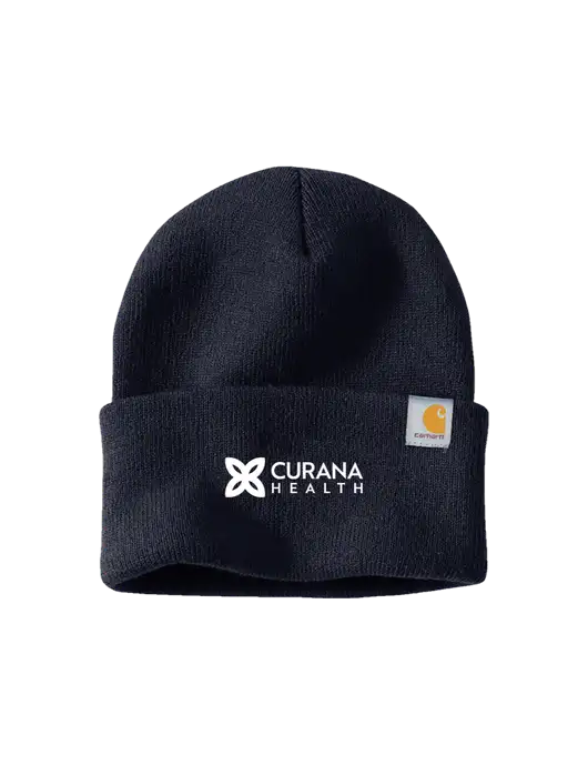 Carhartt Navy Watch Cap 2.0 w/Curana Health Logo