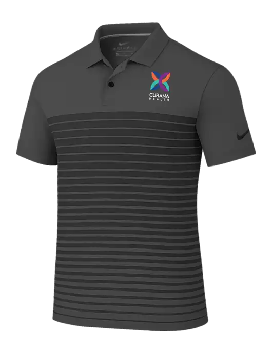 Nike Dark Grey Dri-FIT Vapor Block Polo w/Curana Health Logo