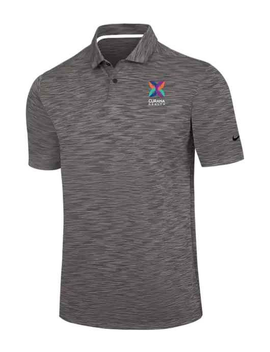Nike Dark Grey Dri-FIT Vapor Space Dyed Polo w/Curana Health Logo