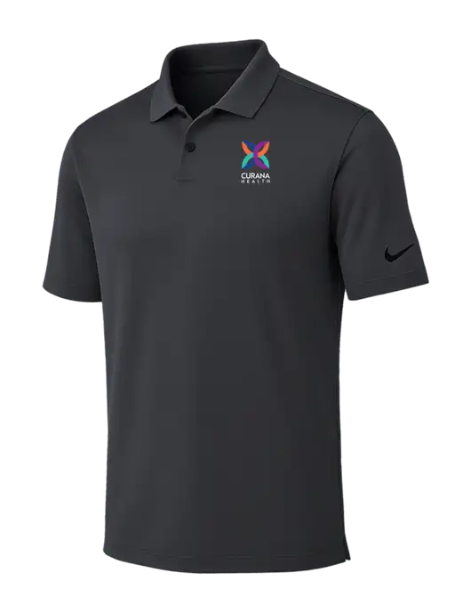 Nike Dark Grey Dri-FIT Vapor Polo w/Curana Health Logo