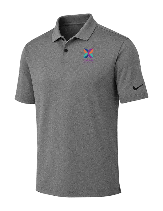 Nike Dark Grey Heather Dri-FIT Vapor Polo w/Curana Health Logo