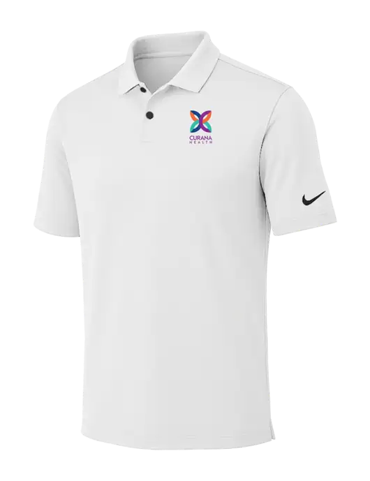 Nike White Dri-FIT Vapor Polo w/Curana Health Logo