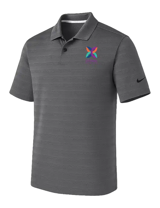 Nike Dark Medium Grey Dri-FIT Vapor Jacquard Polo w/Curana Health Logo