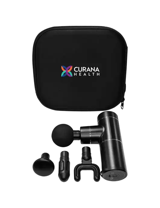 Muscle Revive Handled Massage Gun w/Curana Health Logo
