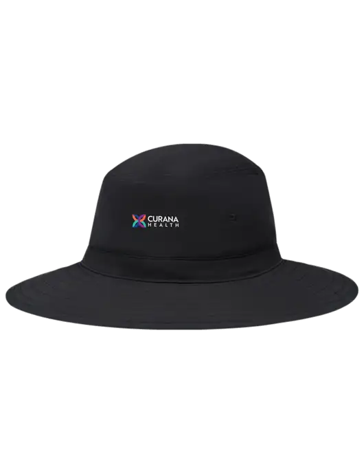 Black Booney Sun Hat w/Curana Health Logo