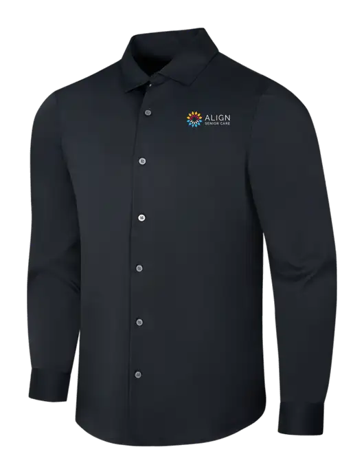 Black City Stretch Shirt w/Align Senior Care Logo