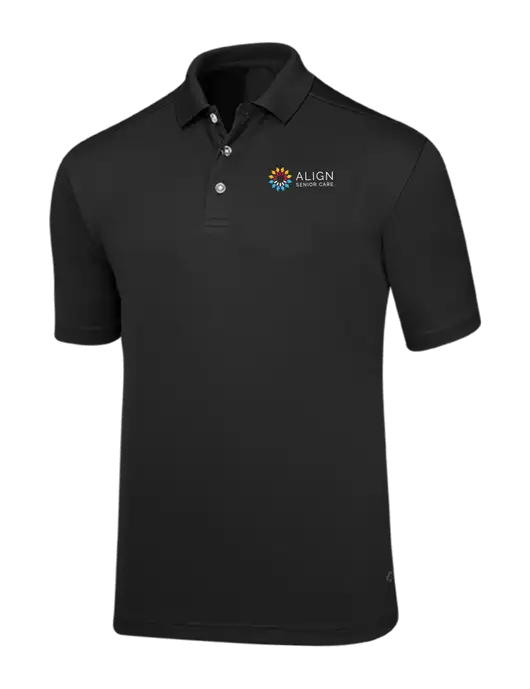 Callaway Core Black Performance Polo w/Align Senior Care Logo