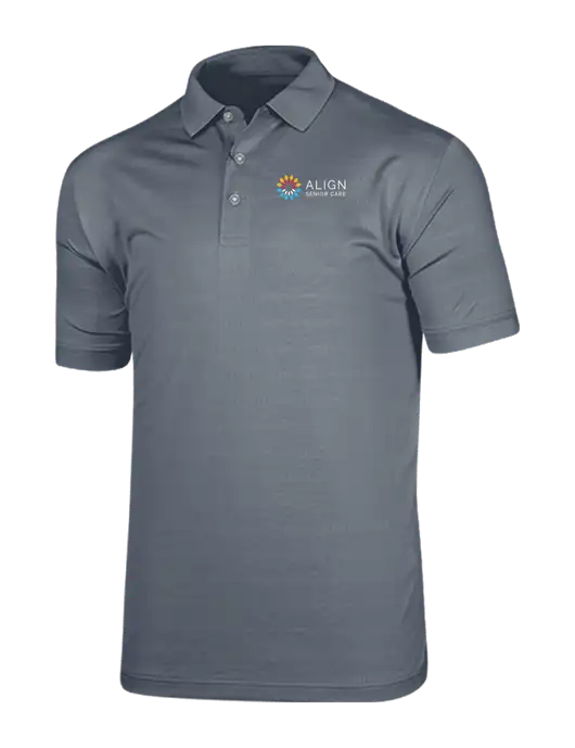 Callaway Vibrant Light Grey Ventilated Polo w/Align Senior Care Logo