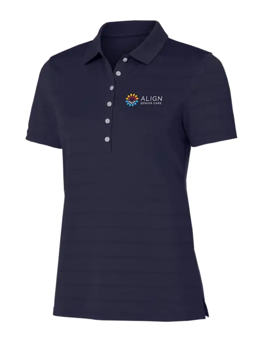 Callaway Womens Navy Ventilated Polo w/Align Senior Care Logo