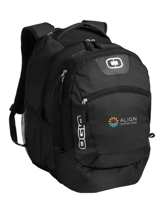 OGIO Black Rogue Pack
 w/Align Senior Care Logo