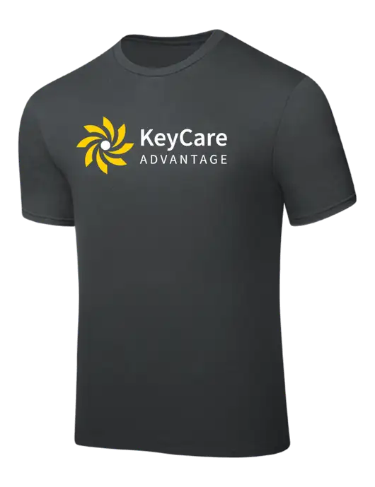 Dark Grey PosiCharge Competitor Tee w/KeyCare Advantage Logo