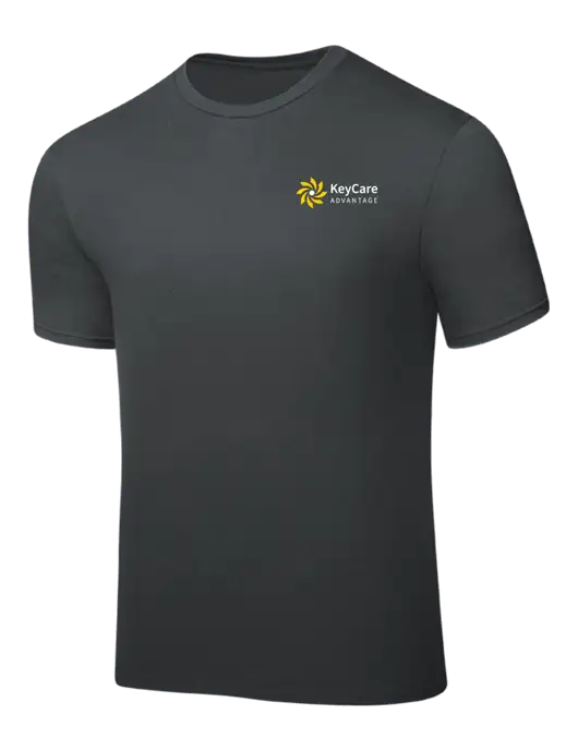 Dark Grey PosiCharge Competitor Tee w/KeyCare Advantage Logo