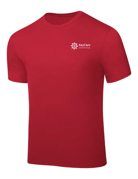 Red PosiCharge Competitor Tee w/KeyCare Advantage Logo