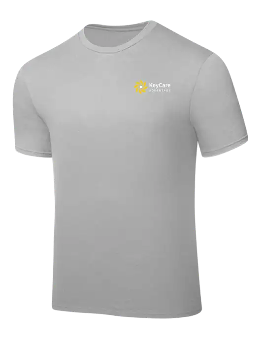 Silver PosiCharge Competitor Tee w/KeyCare Advantage Logo