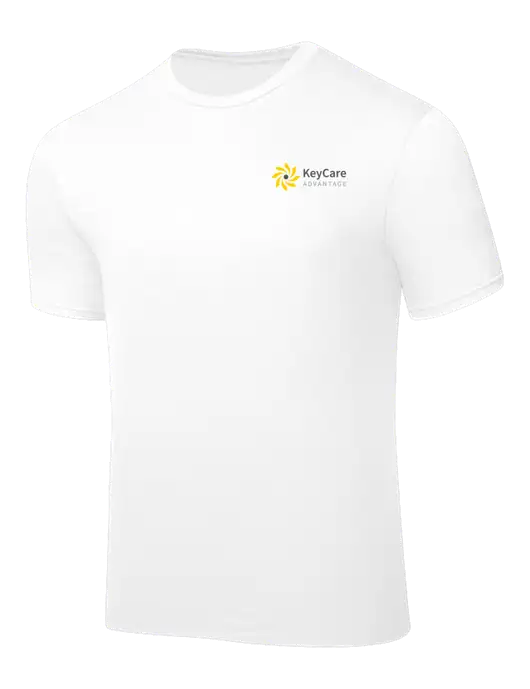 White PosiCharge Competitor Tee w/KeyCare Advantage Logo