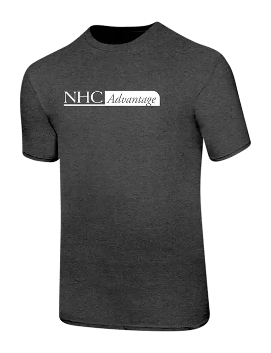 Ring Spun Dark Heather Grey 4.5 oz T-Shirt w/NHC Advantage Logo
