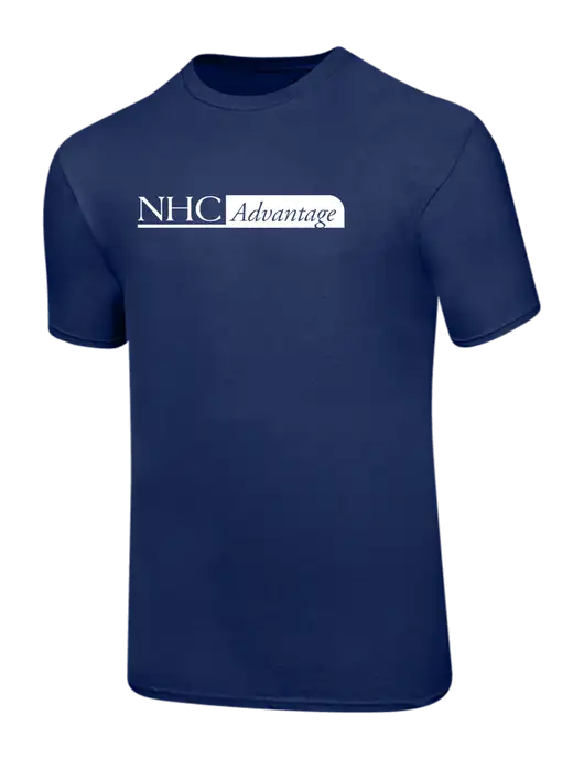 Ring Spun Navy 4.5 oz T-Shirt w/NHC Advantage Logo