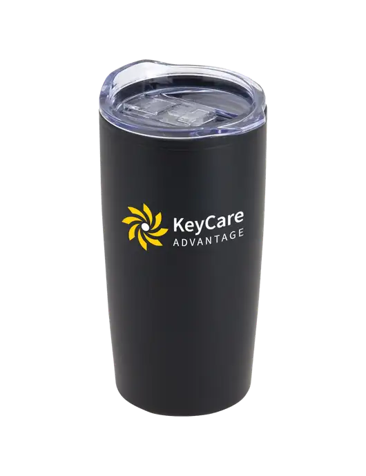 Olympus Black 20 oz Tumbler w/KeyCare Advantage Logo