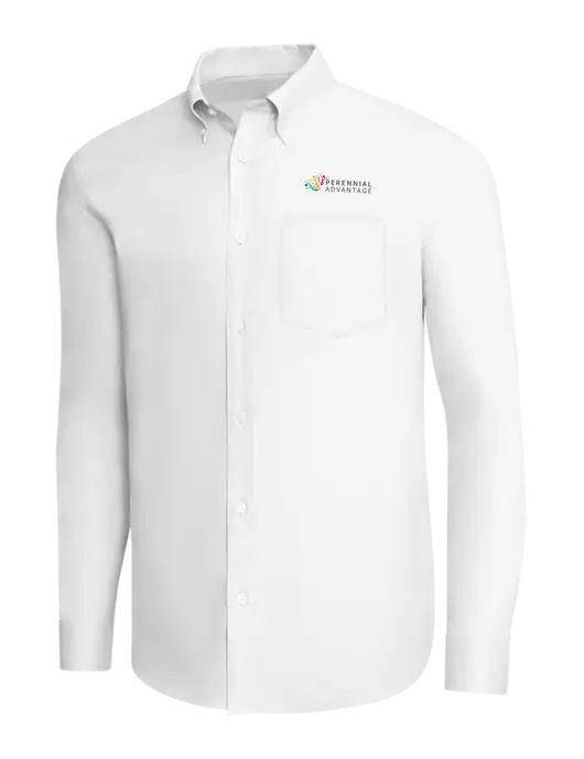 Brooks Brothers White Wrinkle-Free Stretch Pinpoint Shirt w/Perennial Advantage Logo