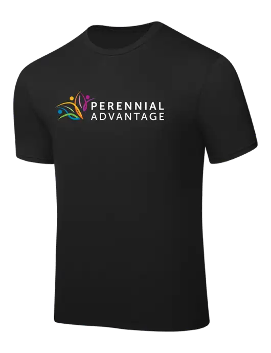 Black PosiCharge Competitor Tee w/Perennial Advantage Logo