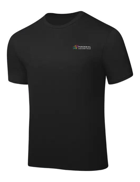 Black PosiCharge Competitor Tee w/Perennial Advantage Logo